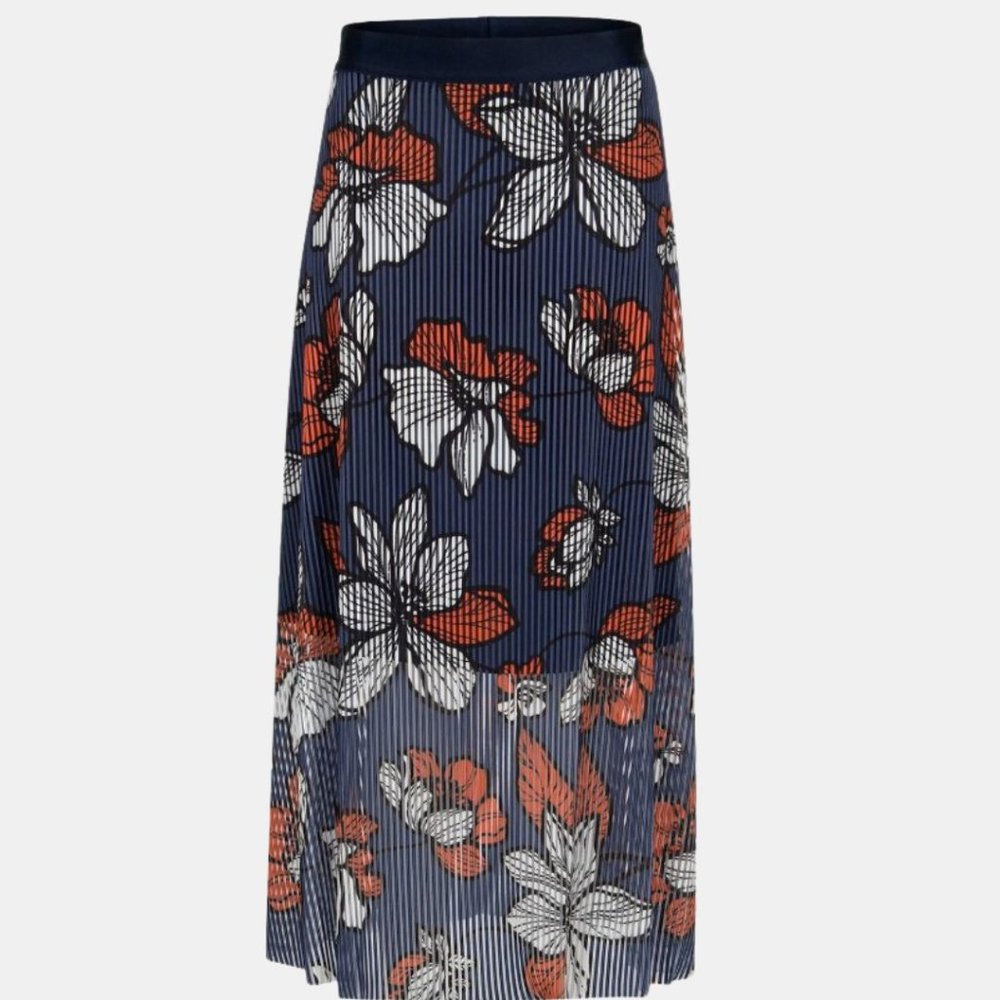 Peak Performance Nimatha Midi Skirt Medium Pleated Floral Lightweight Lined
